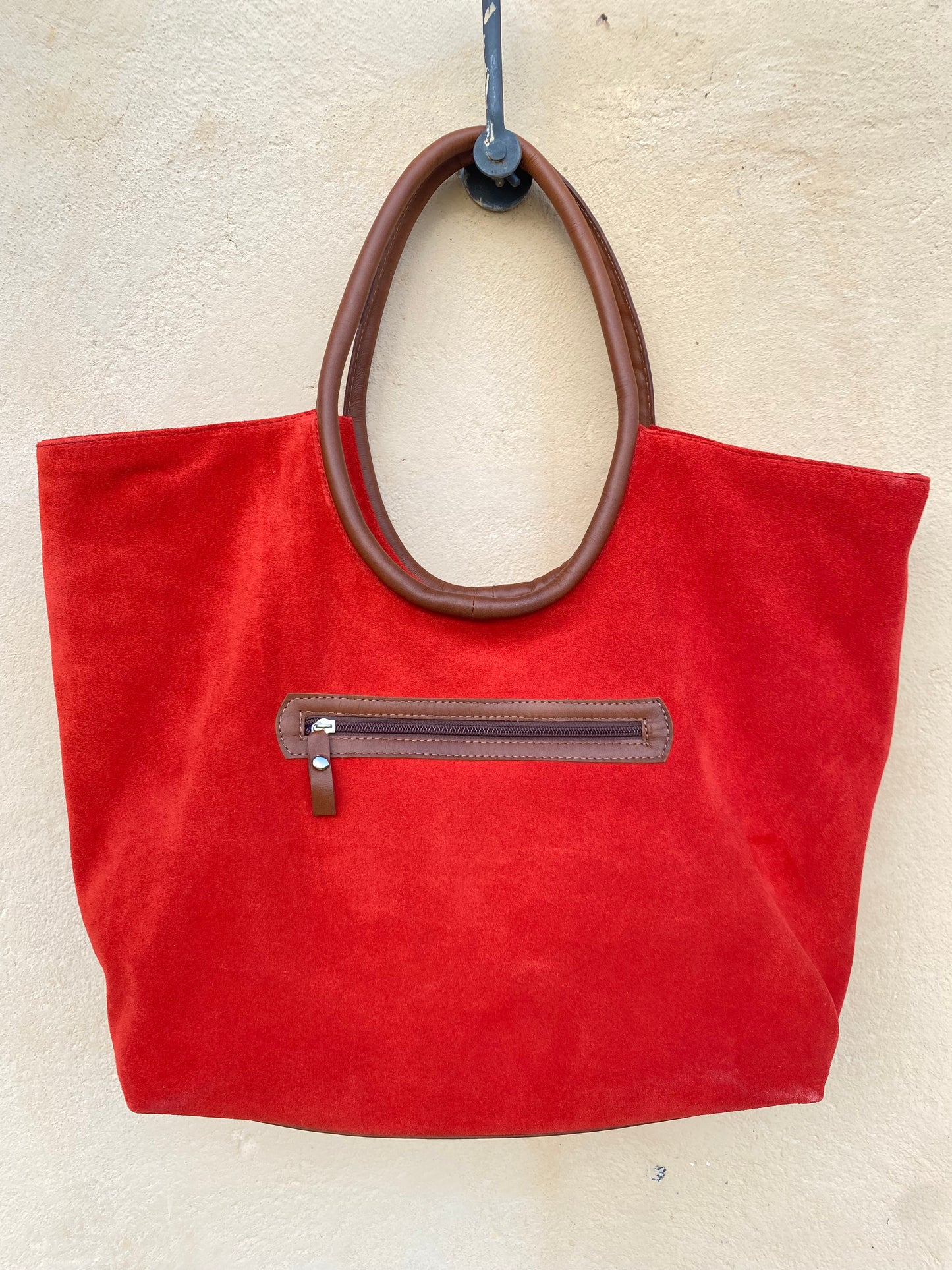 Red Suede Bag